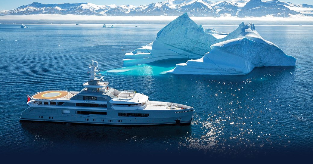 superyacht bold chartering in some really cold destination