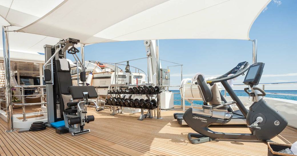 Charter Yachts with Incredible Onboard Gyms