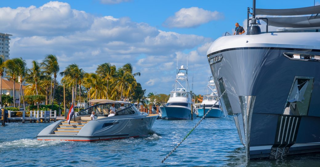 Tender service on the water at FLIBS 2019