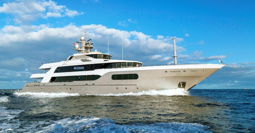 Superyacht My Seanna from season six of Below Deck on the water