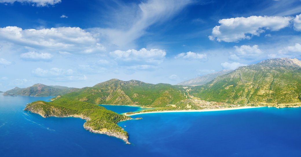 Bright blue seas and lush islands of Turkey