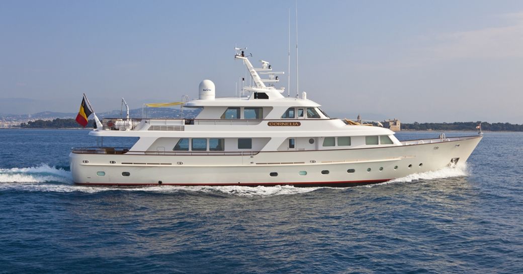 motor yacht CORNELIA cruises on a luxury yacht charter in Croatia