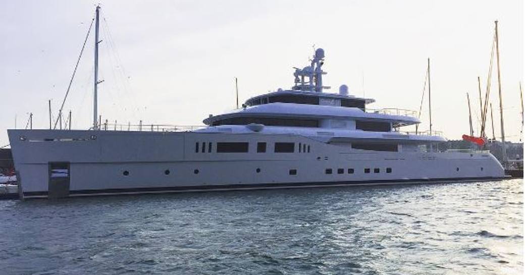 Superyacht Grace E in Falmouth, Cornwall 