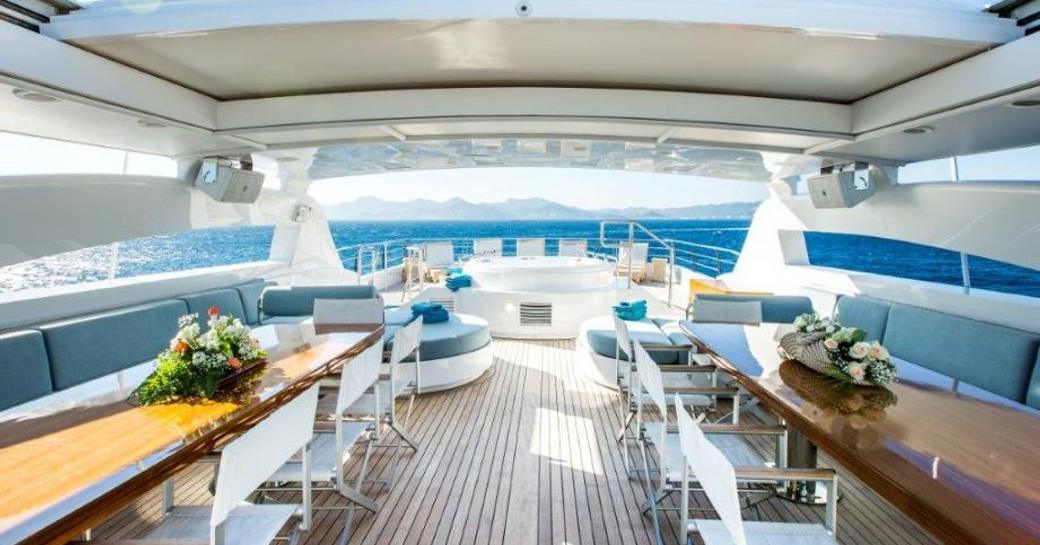 Luxury yacht VERITGO sundeck