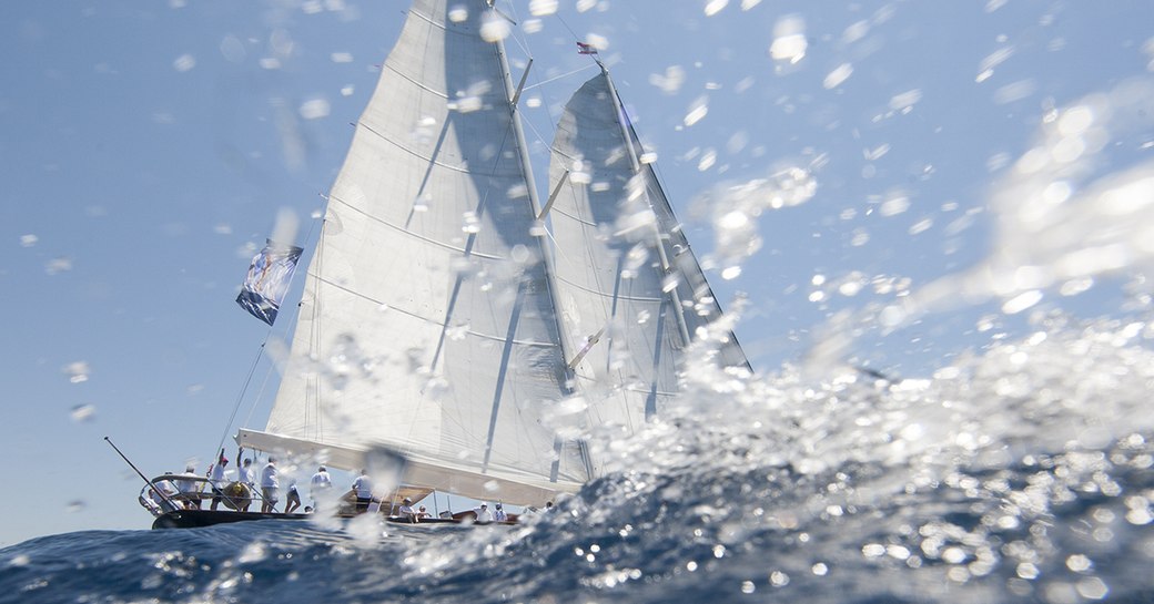 superyacht competes in the Superyacht Cup Palma