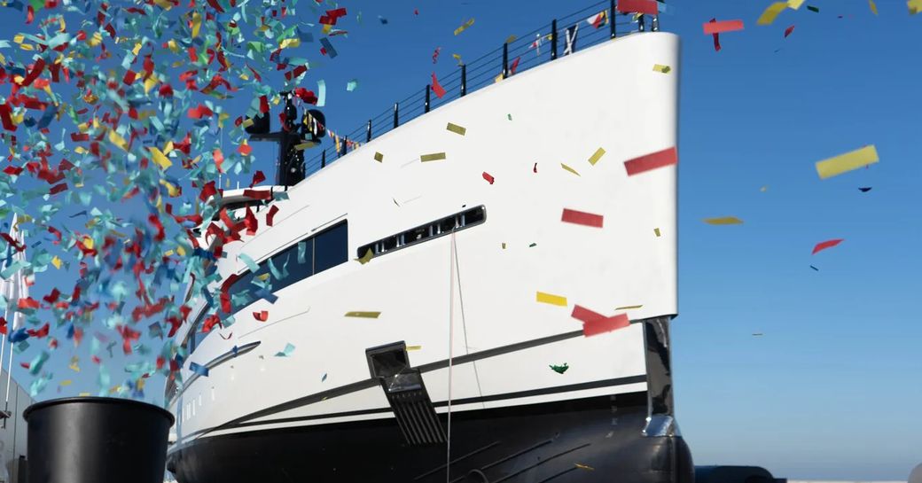 Superyacht RIO launches from Ferretti's Ancona yard in Italy