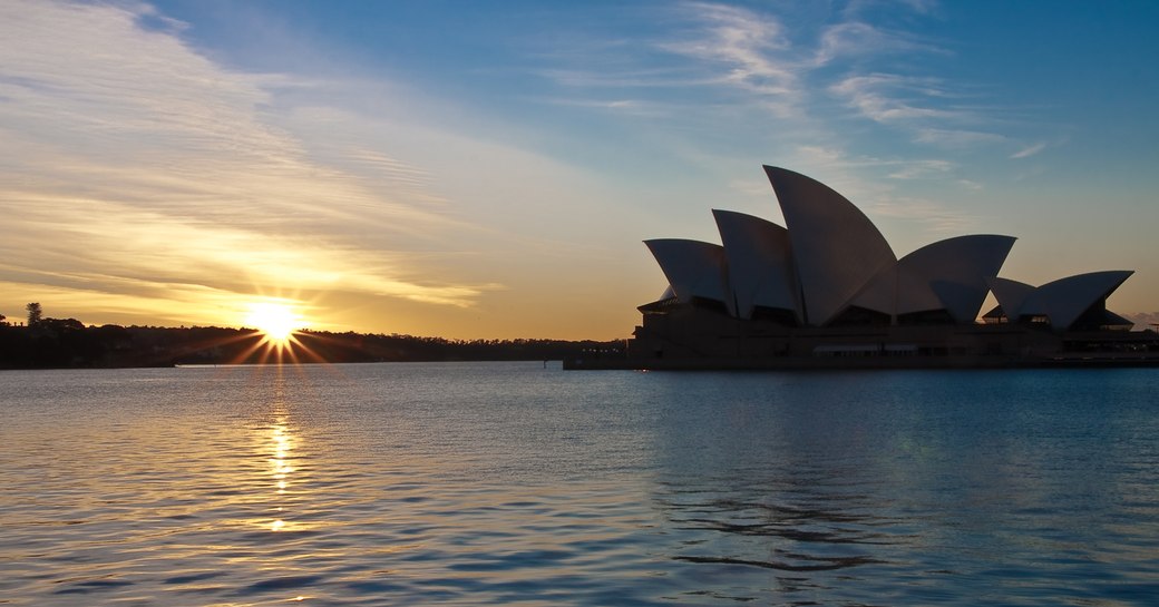 sunrise at sydney harbor