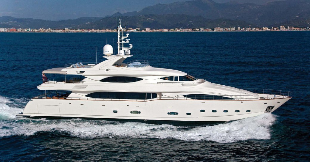 Charter yacht ARIELA at sea