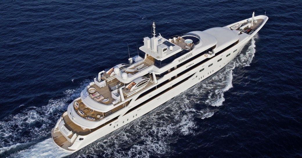 Superyacht O'MEGA underway