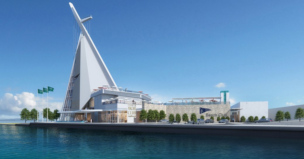 Rendering of the new Jeddah Yacht Club in Saudi Arabia