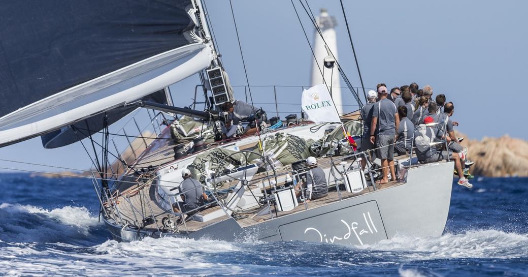 charter yacht WINDFALL competing at Les Voiles de Saint Barth 