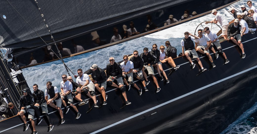 close up of a crew competing at St Barths Bucket 2017