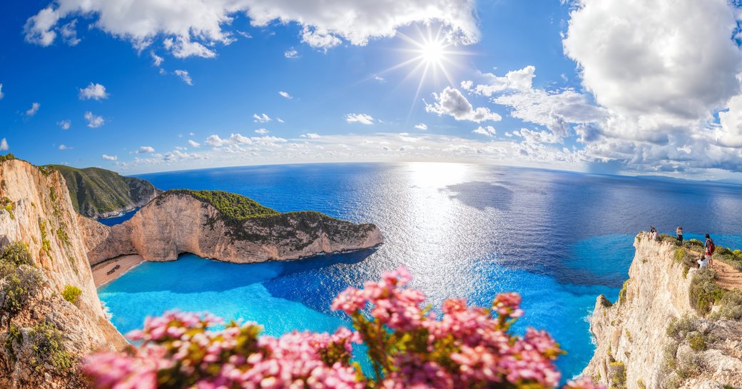 glistening blue waters of the Mediterranean