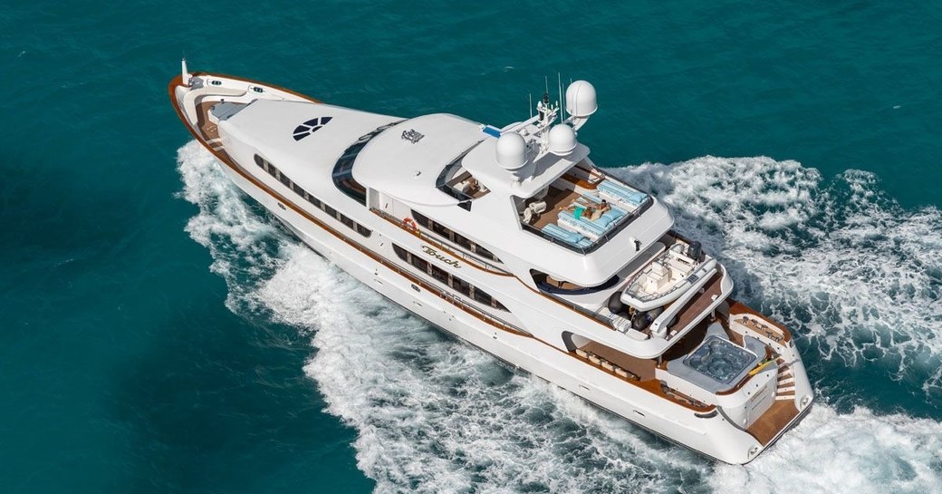 Superyacht TOUCH underway