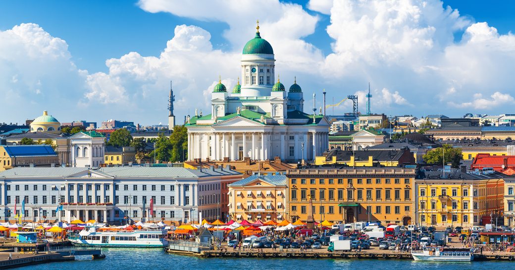 Port city of Helsinki, Finland