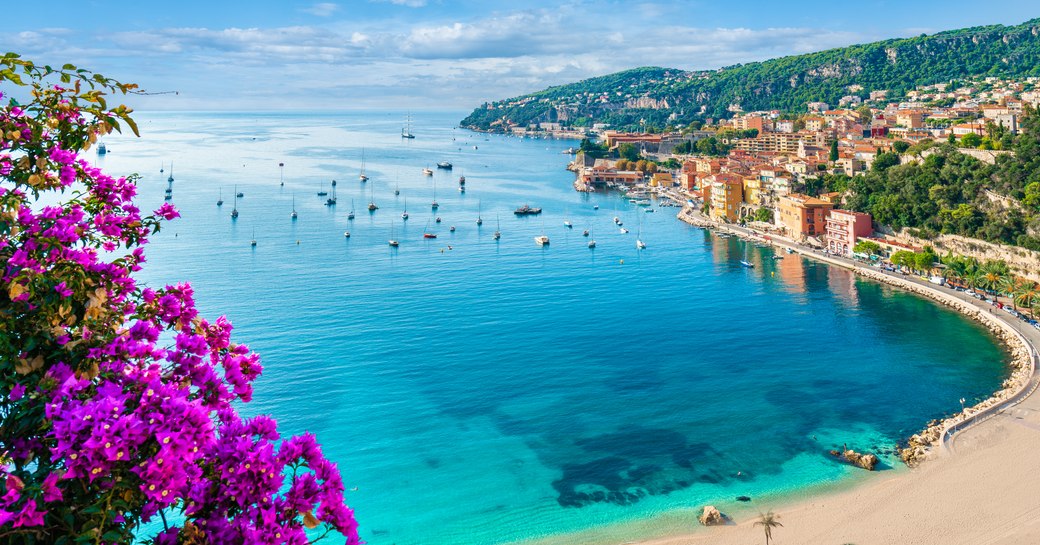 View overlooking Villefranche in South of France