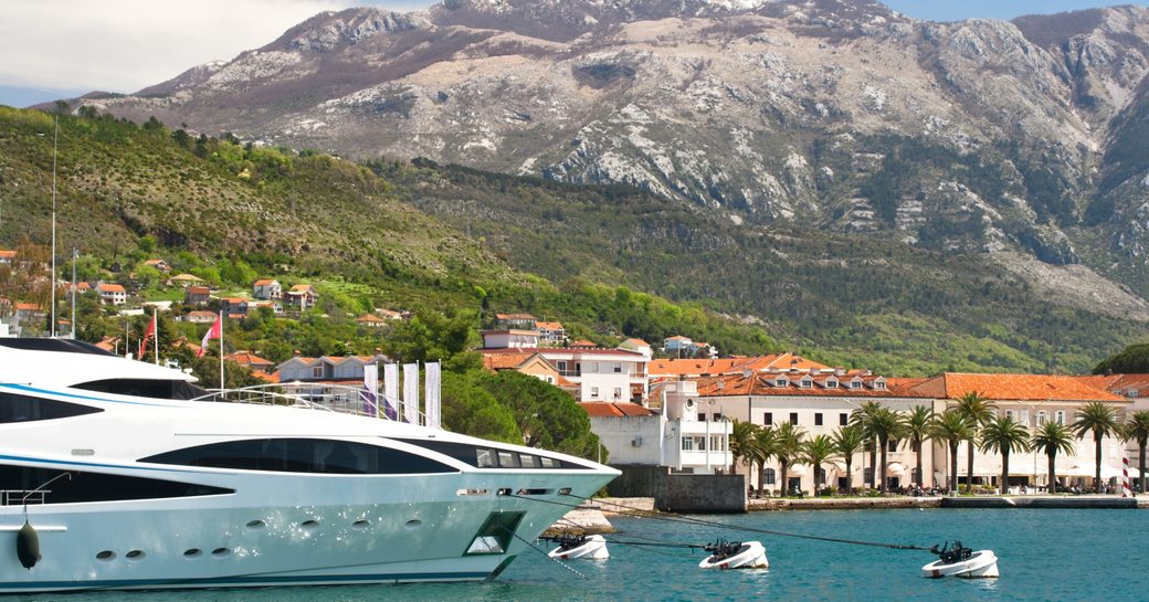 luxury yacht berths in picturesque cruising grounds of Porto Montenegro 