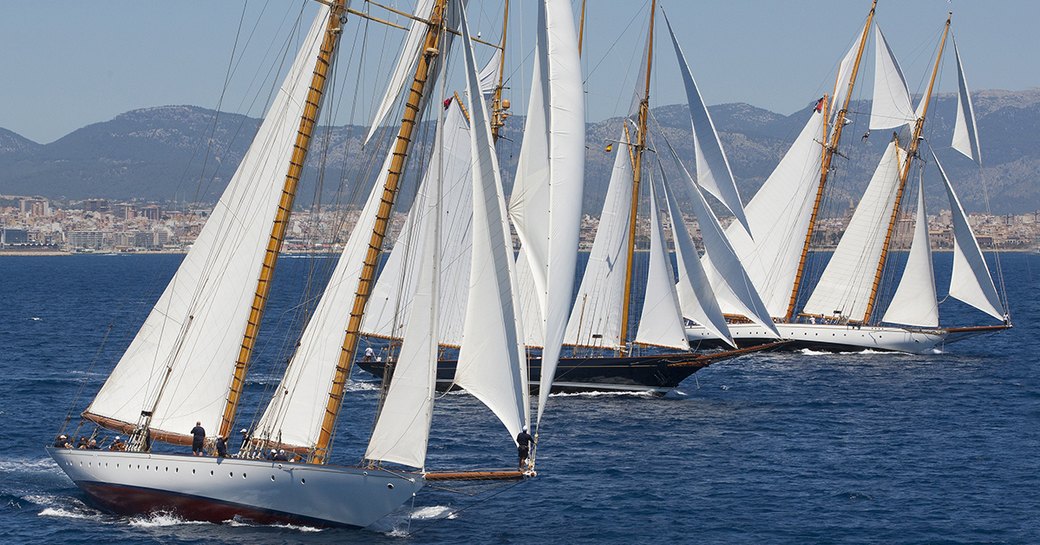 sailing yachts at the Superyacht Cup Palma