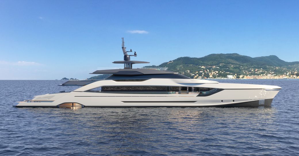 Charter yacht LOEWE at sea