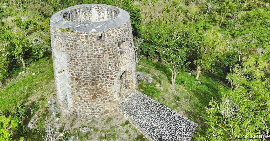 Mount Healthy National Park Tortola aerial view