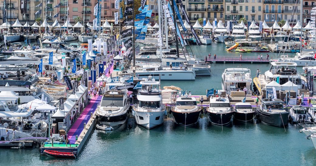 Vieux port at the Cannes Yachting Festival 2017