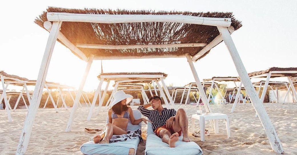 couple at beach club 55