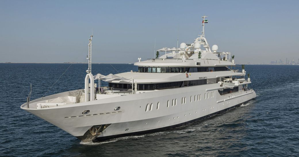 Charter yacht MOONLIGHT II at sea