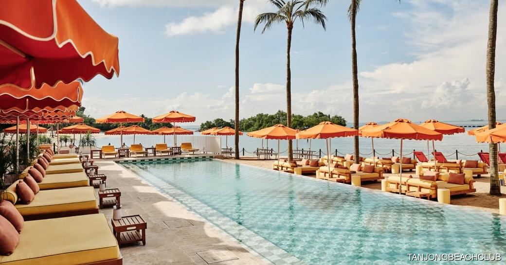 Tanjong Beach Club Singapore pool area