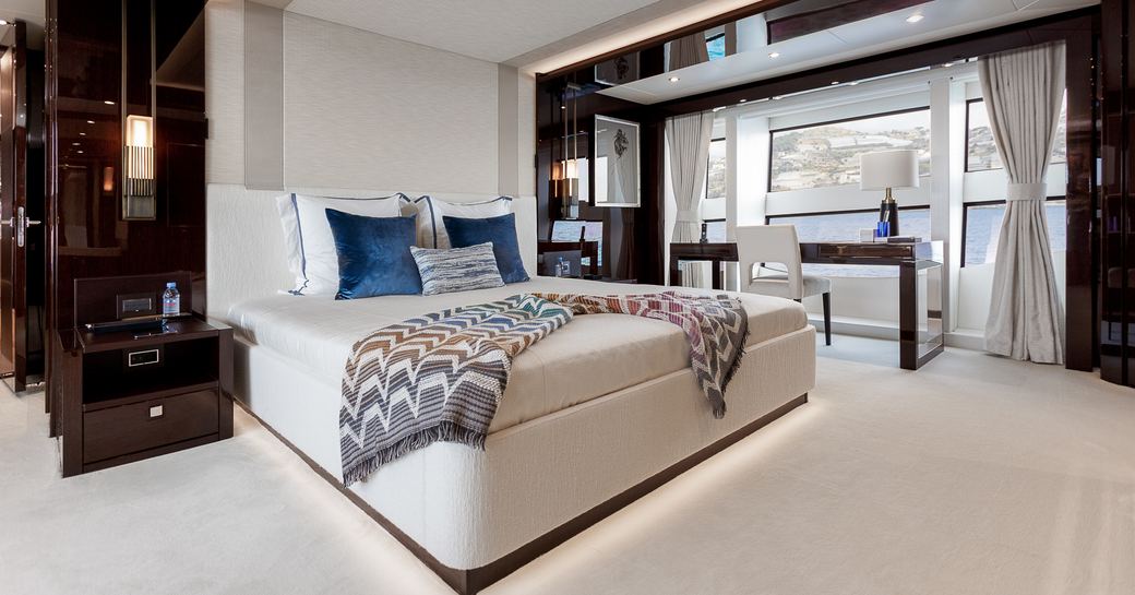 Master cabin on board charter yacht No. 9