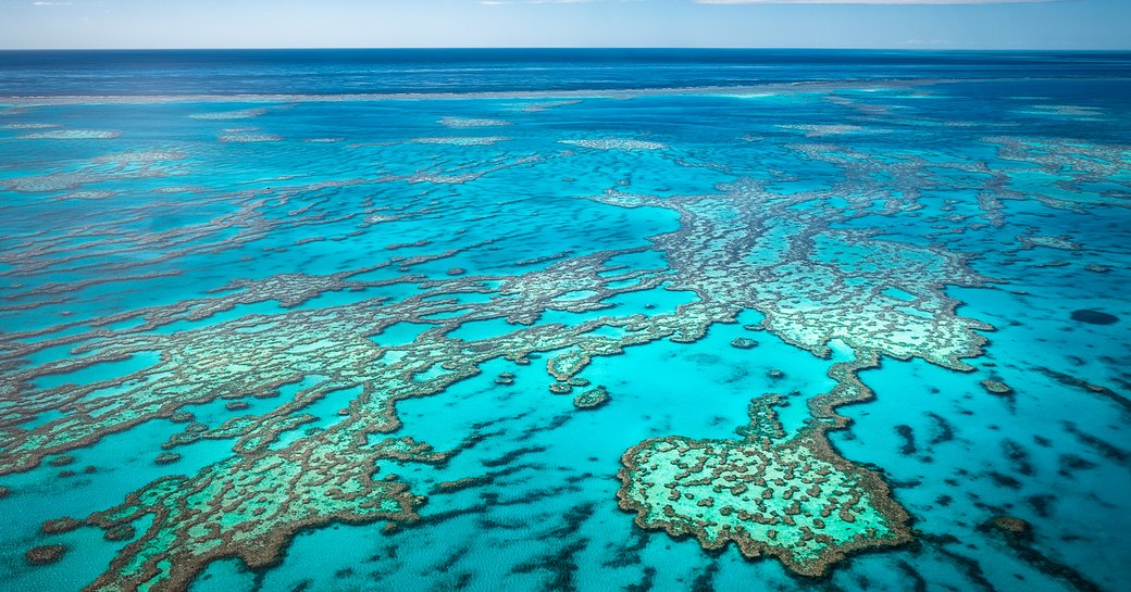 View over the Great Barrier Reef, Australia