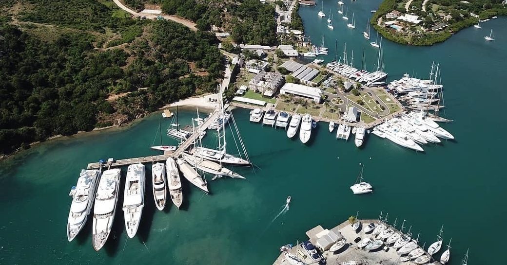Yachts at the Antigua Charter Show 2021