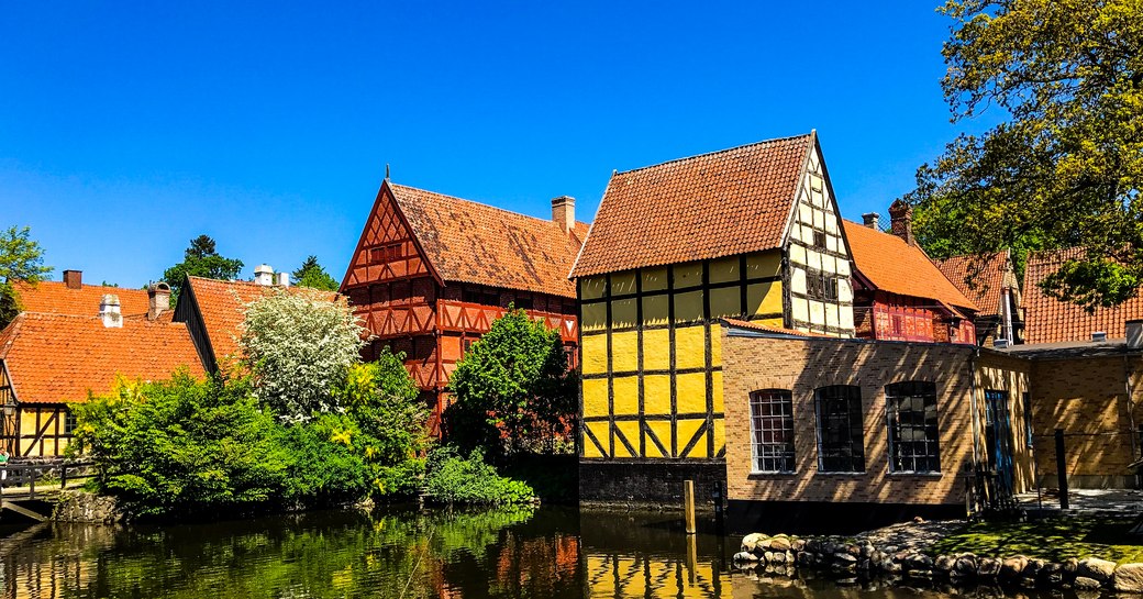 Historical town of Aarhus in Denmark