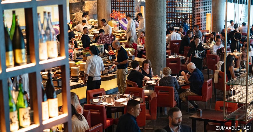 Zuma Abu Dhabi dining area