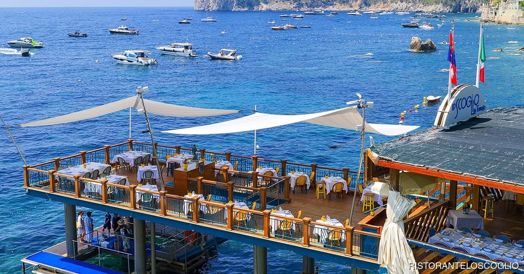 Lo Scoglio Positano outdoor aerial view