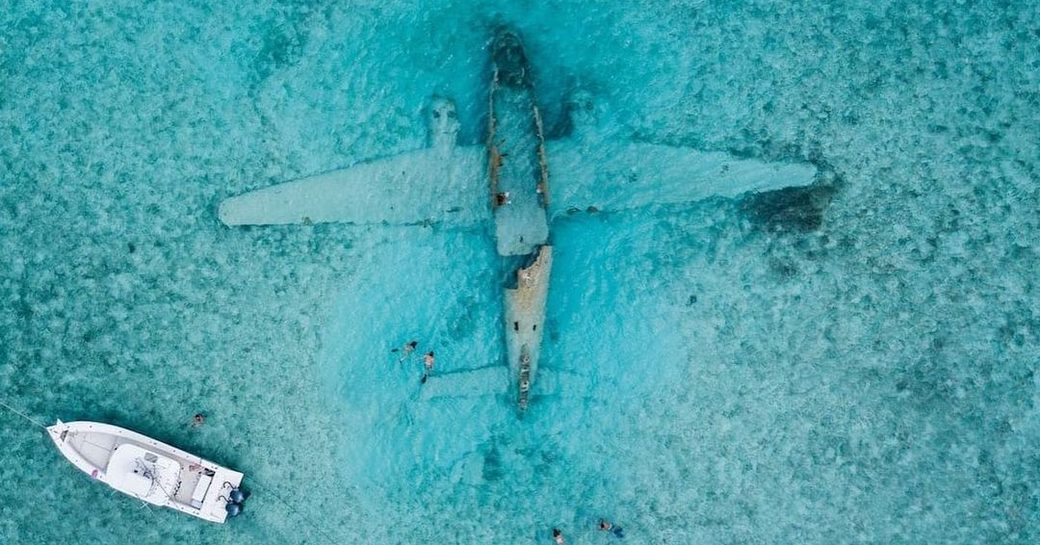 plane wreck in normans cay bahamas