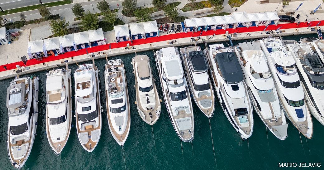 Superyacht charters berthed in Split, Croatia