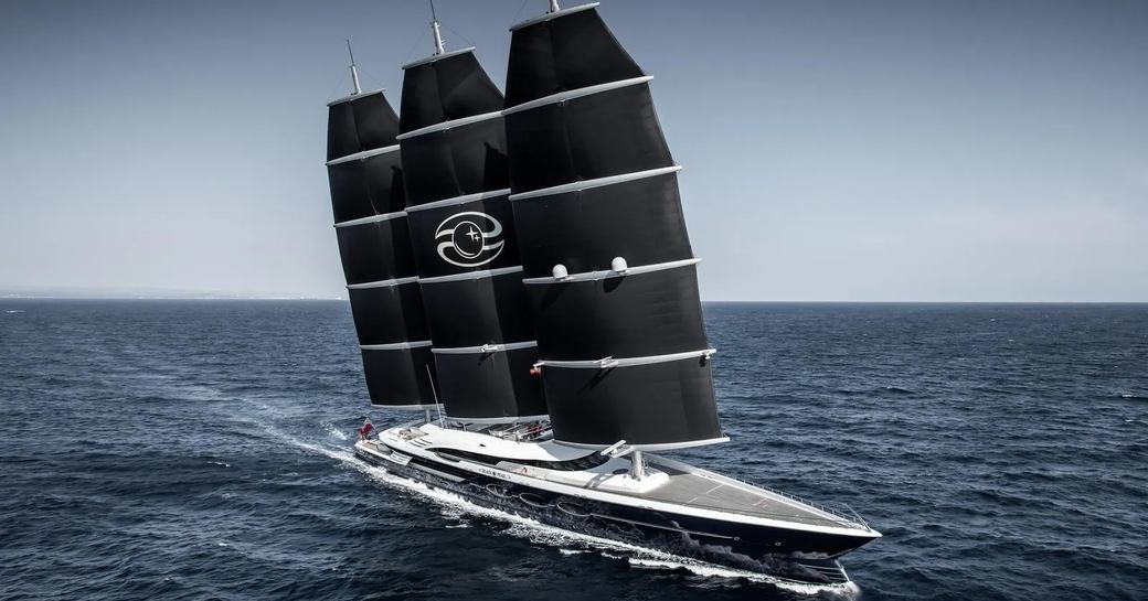Charter yacht BLACK PEARL at sea