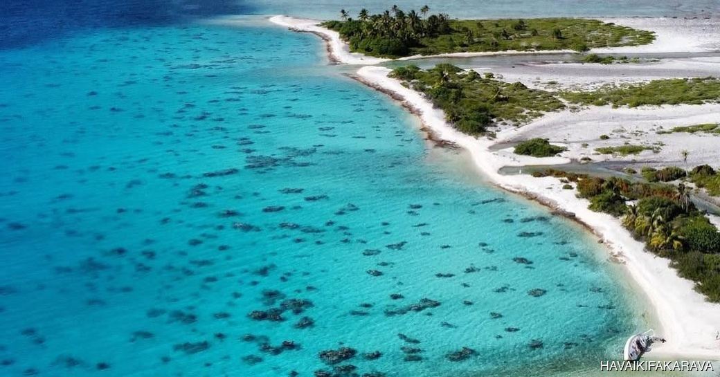 Fakarava French Polynesia aerial view