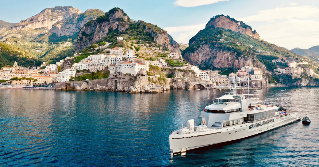 luxury yacht bold in the mediterranean