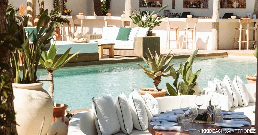 Nikki Beach St Tropez pool area