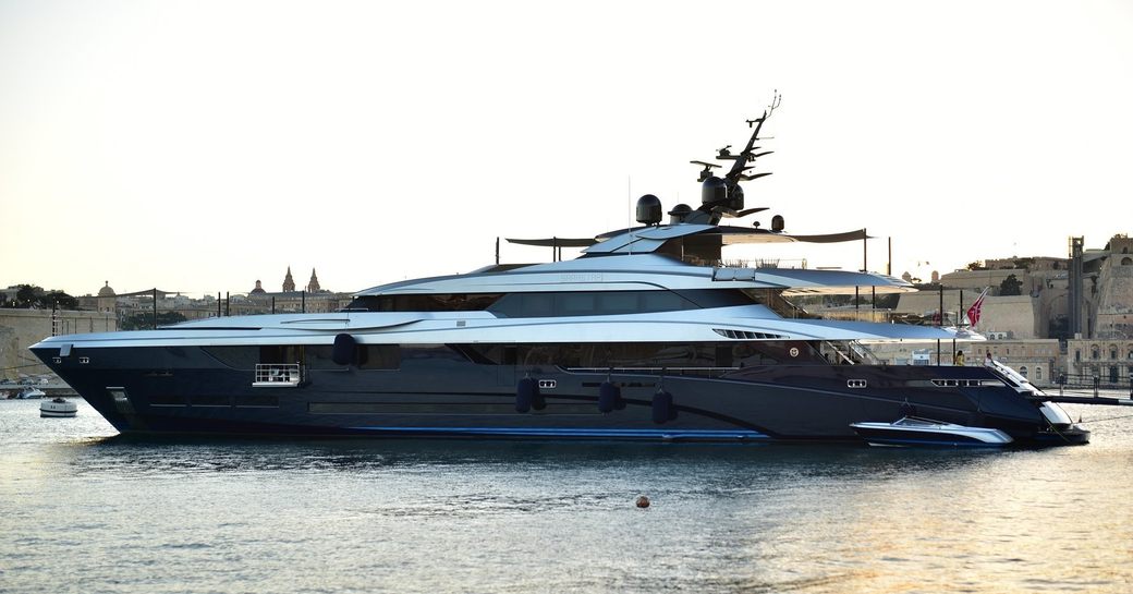luxury yacht Sarastar on a Mediterranean charter vacation