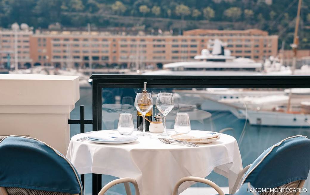 La Mome Monte-Carlo Monaco outdoor dining area