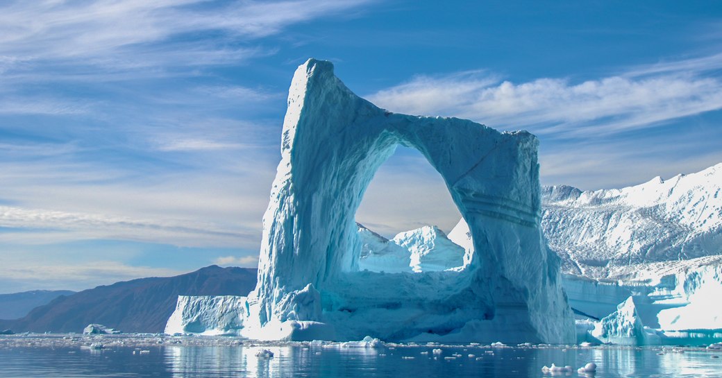 Ice in the water in Greenland