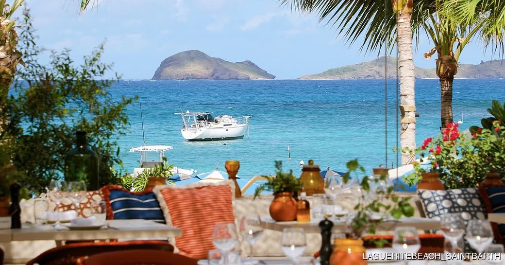La Guerite coastal dining area