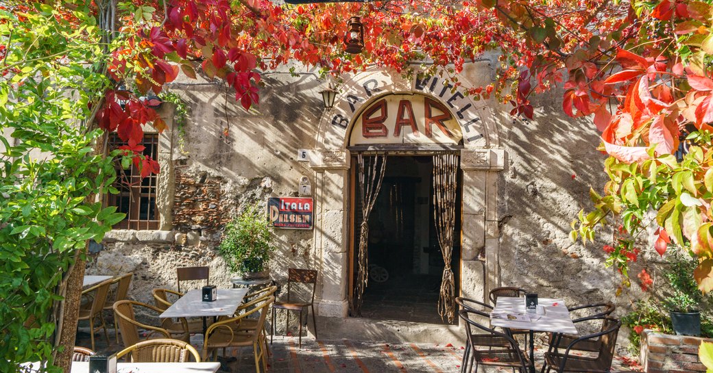 Famous Godfather location of the Bar Vitelli in Sicily