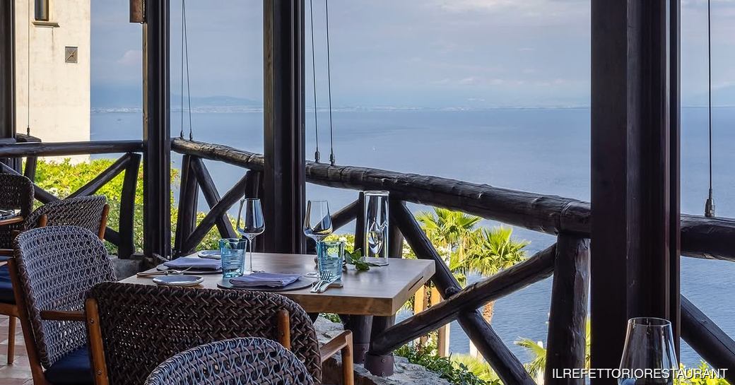 Il Refettorio Amalfi terrace dining area