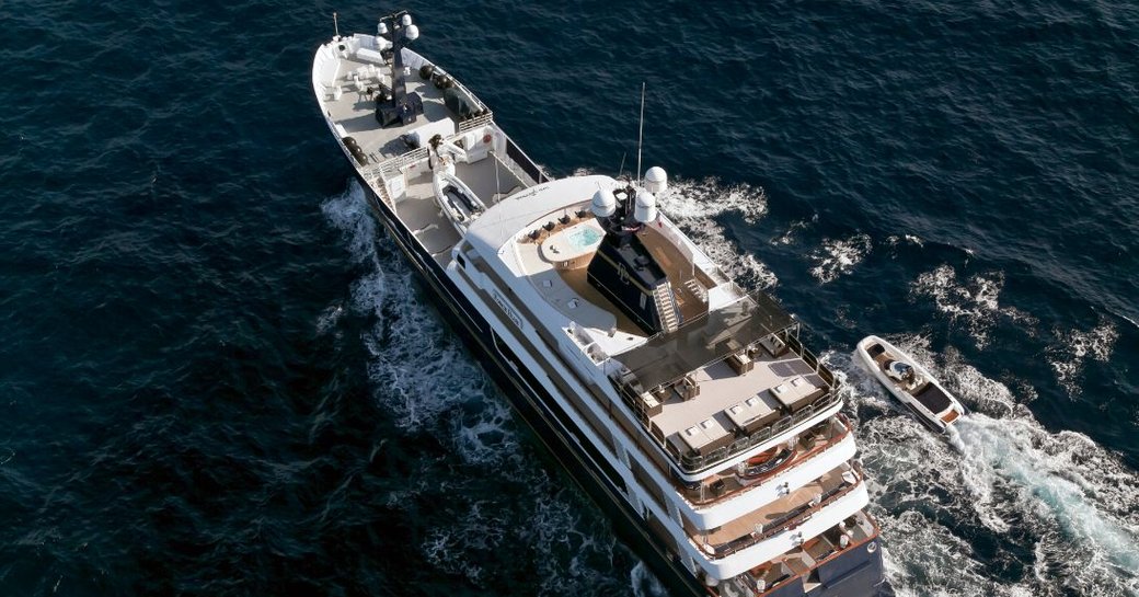 luxury yacht ‘Force Blue’ cruises on a luxury yacht charter in the Mediterranean