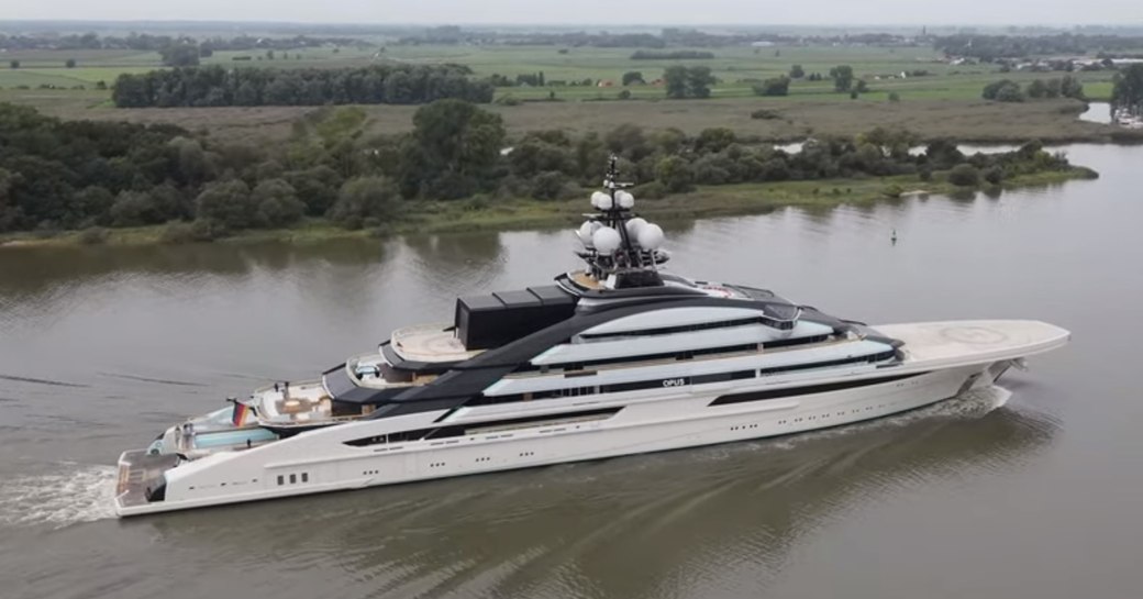 Aerial photo of superyacht Nord 