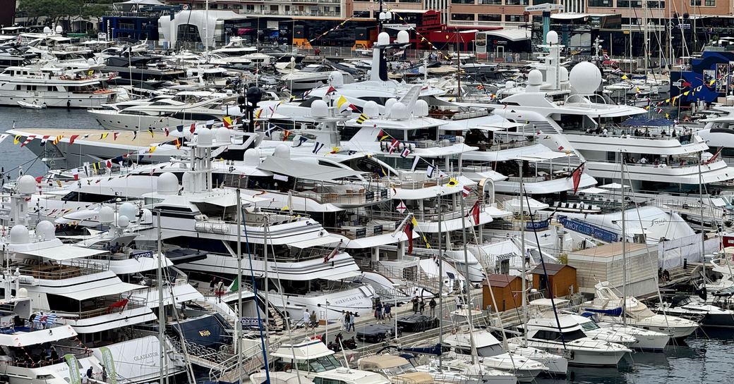 Largest Superyachts charters berthed on  T-Jetty Port Hercule