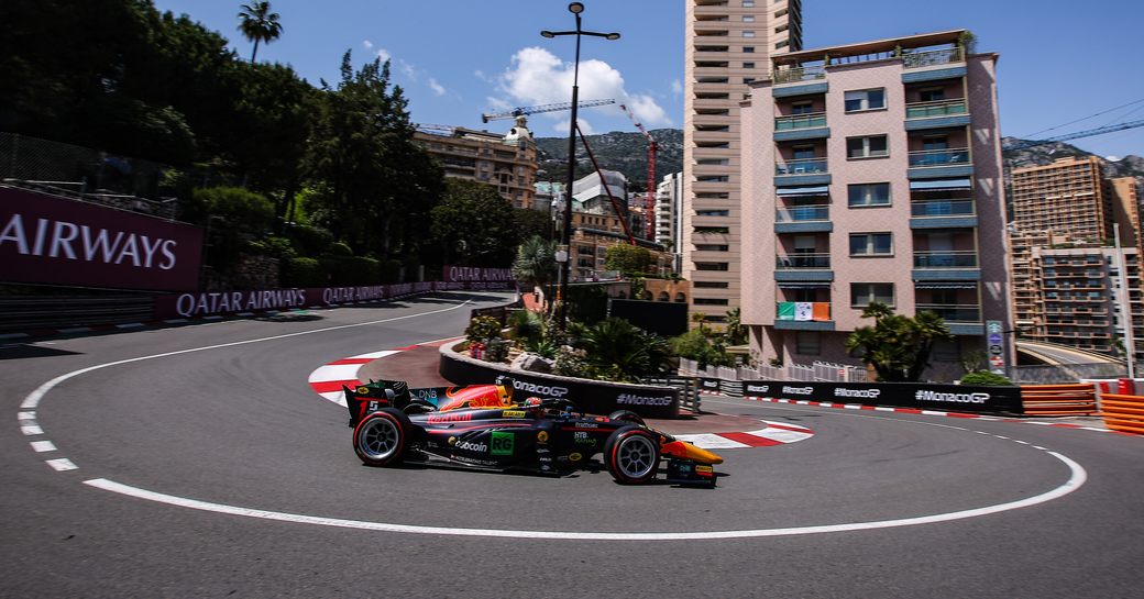 Car on track at Circuit de Monaco